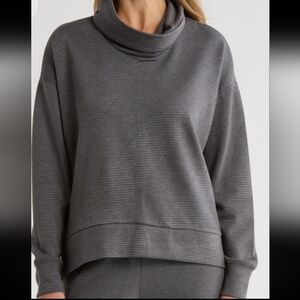 Balance Collection Charcoal Cowl Neck Sweater